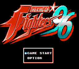 The King of Fighters 96 Title Screen